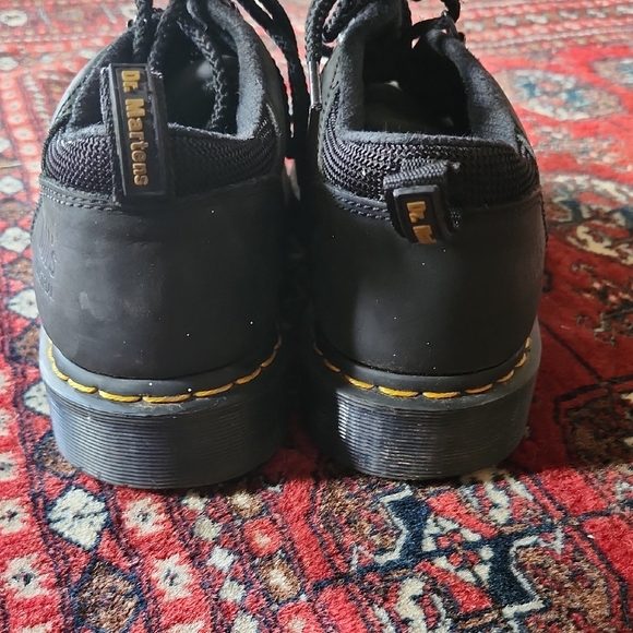 11 Mens Docs Dr. Martens Black Lace-Up Oxford Steel Toe Undustrial